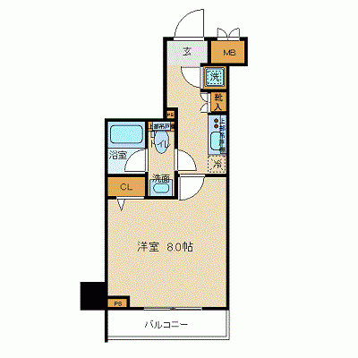 OneLife両国弐番館【★25平米・独立洗面付！】の間取り図