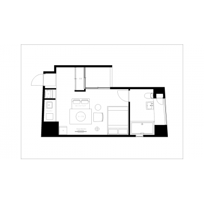 桜川駅すぐ1分/なんば・心斎橋へもアクセス良好/T-FLAT NAMBA WESTの間取り図