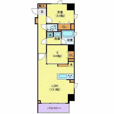 OneLife半蔵門レイ＜TYPE2＞【★1DK・浴室乾燥付！】の間取り図