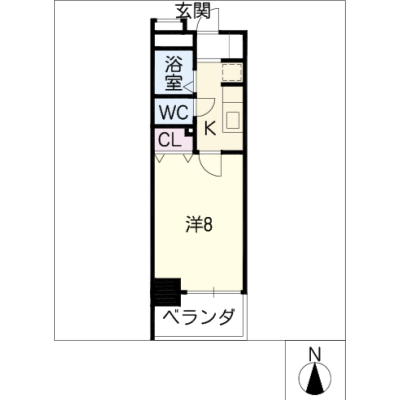 アルDEスリー池下　1001の間取り図