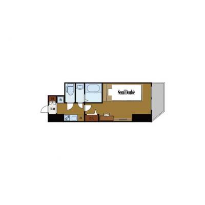 BraTTo本町セントラル【Wi-Fi無料💻】本町駅まで5分｜家具家電付き｜すぐに暮らせる快適ルーム♪の間取り図