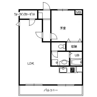 【コンビニまで徒歩3分！】サフィーロ 201号室の間取り図