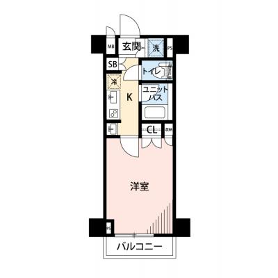 【🎉初期費用オフ｜お得なキャンペーン】【禁煙🚭】マイナビSTAY羽田萩中レジデンス　409の間取り図