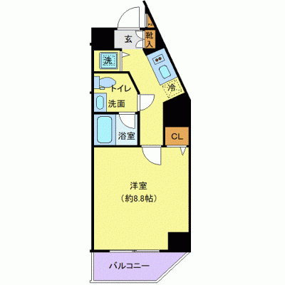 OneLife目白アベニュー【★独立洗面・浴室乾燥付！】の間取り図