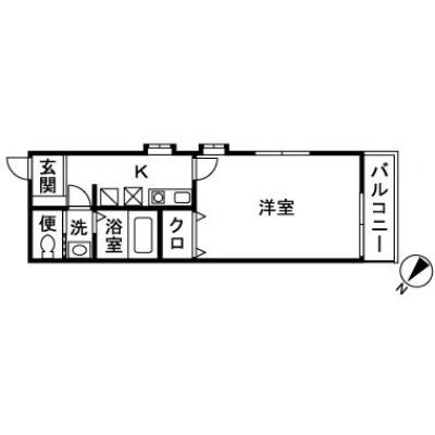 【駅近すぎる♪】ミル　シャンブル の間取り図