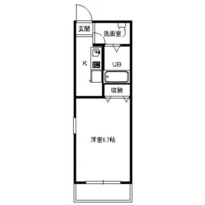 【駅近で立地良☆彡】メゾンドゥメール の間取り図
