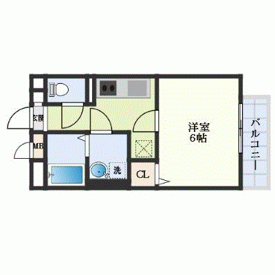 OneLife淡路東一番館【★設備充実】の間取り図