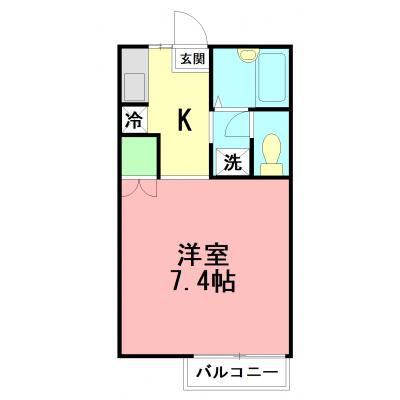【Wi-Fi無料！】第２プリンスハイツ の間取り図