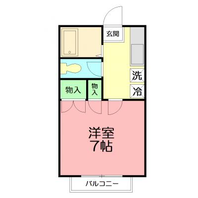 【駅近くで近くに美味しいパン屋も♪】羽黒コーポの間取り図