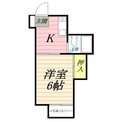 【Wi-Fi無料！】鈴川ハイツⅡ の間取り図