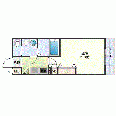 OneLife東淀川ソレアード【★Wi-Fi対応・設備充実】の間取り図