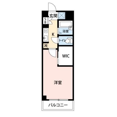 【🎉初期費用オフ｜お得なキャンペーン】【禁煙🚭/Wi-Fi無料🌐】マイナビSTAY関空泉佐野　201の間取り図