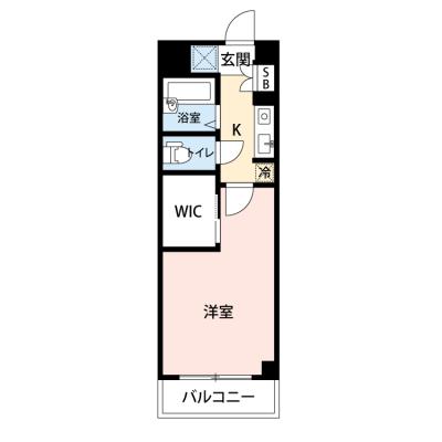 【🎉初期費用オフ｜お得なキャンペーン】【禁煙🚭/Wi-Fi無料🌐】マイナビSTAY関空泉佐野　309の間取り図