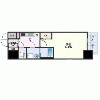 OneLife新大阪プレミアEAST【★禁煙・設備充実】の間取り図
