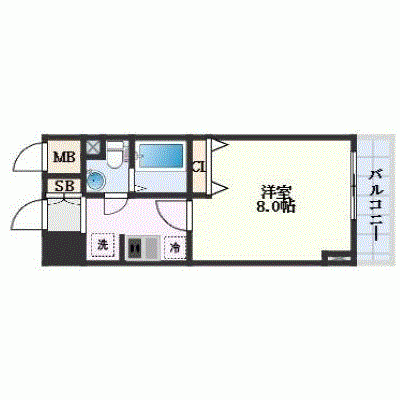 OneLife阿倍野EAST【★設備充実】の間取り図