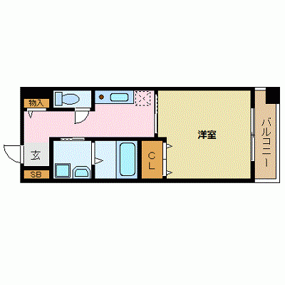 OneLife須磨板宿コート【★駅近・独立洗面台・トイレバス別】の間取り図