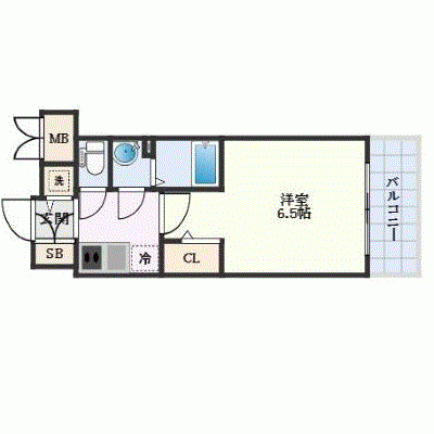 OneLife塚本東アーデル【★設備充実】の間取り図