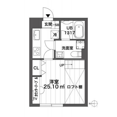 ｜キャンペーン中✨｜新築｜ペット可🐶🐱｜防音♪｜スマートロック🔑｜デザイナーズ｜ホテルライク｜蔵創蒲田bow_303の間取り図
