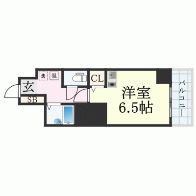 OneLife神戸元町ヒューネット【★駅近・トイレバス別】の間取り図