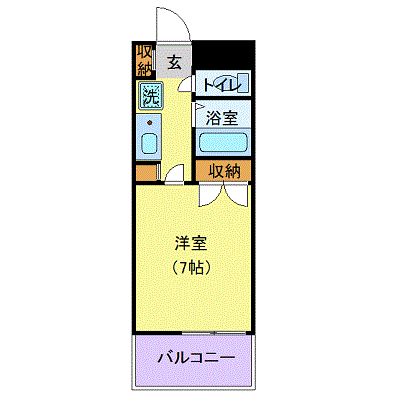 OneLife宇都宮WEST【★オートロック、浴室乾燥付き！】の間取り図