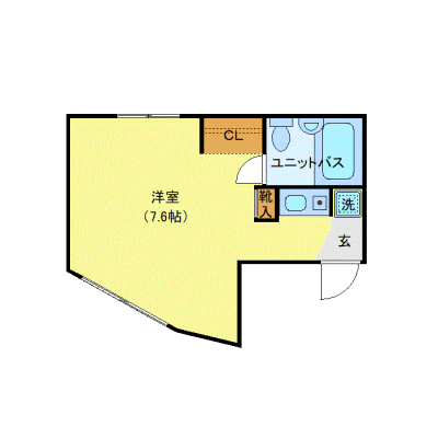 OneLife品川大井パシオ【★鮫洲駅 徒歩5分・IHクッキングヒーター付！】の間取り図