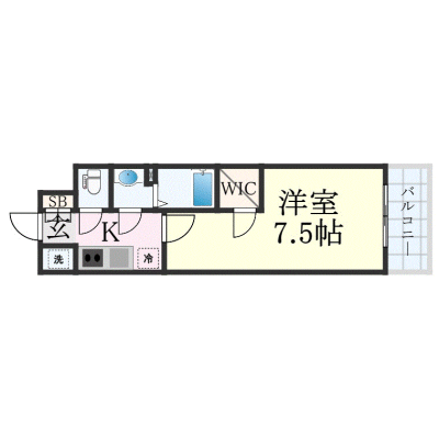 OneLife森ノ宮南プレミア【★Wi-Fi対応・設備充実】の間取り図