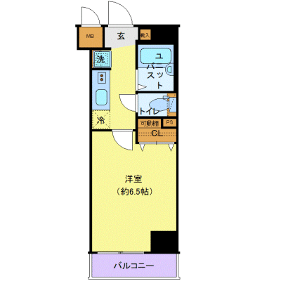 OneLife神楽坂North【★浴室乾燥・洗浄便座付！】の間取り図