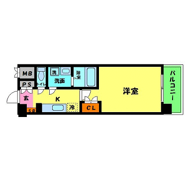 OneLife東大阪高井田ハイツ【★NET対応・洗浄機能付便座】の間取り図