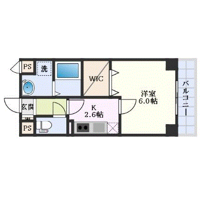 OneLife堺東西フェール【★設備充実】の間取り図