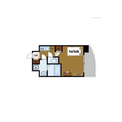 BraTTo難波ラシュレ【Wi-Fi無料💻】大国町駅まで4分｜家具家電付き｜すぐに暮らせる快適ルーム♪の間取り図