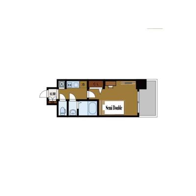 BraTTo今宮アドロッソ【Wi-Fi無料💻】大国町駅まで徒歩3分｜家具家電付き｜すぐに暮らせる快適ルーム♪の間取り図