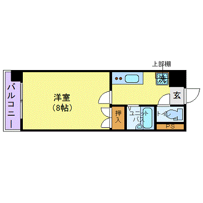 OneLife金沢NORTH【★2口コンロ・バストイレ別】の間取り図
