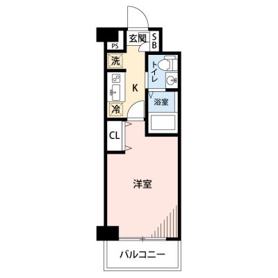 【🎉初期費用オフ｜お得なキャンペーン】【禁煙🚭/Wi-Fi無料🌐】マイナビSTAY DOビル花崎町3【仮称】　306の間取り図