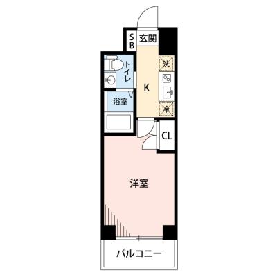【🎉初期費用オフ｜お得なキャンペーン】【禁煙🚭/Wi-Fi無料🌐】マイナビSTAY成田駅前　601の間取り図