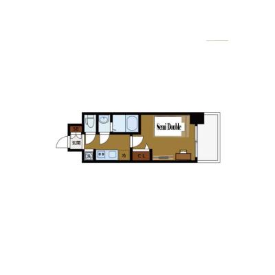 BraTTo海老江コア【Wi-Fi無料💻】野江内代駅まで9分｜家具家電付き｜すぐに暮らせる快適ルーム♪の間取り図
