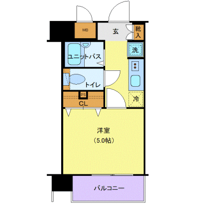 OneLife文京白山5th【★ガス２口コンロ・オートロック付！】の間取り図