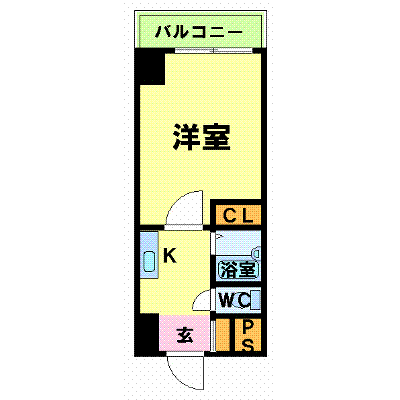マンスリーリブマックス蒲田■『駅徒歩5分・21平米』≪スタンダードシリーズ≫の間取り図