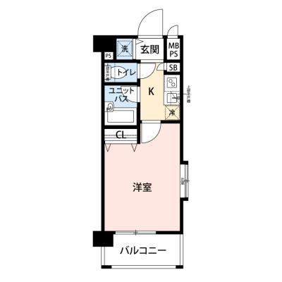 【🎉初期費用オフ｜お得なキャンペーン】【禁煙🚭】マイナビSTAYミライエ⽂京千⽯パークサイド　401の間取り図