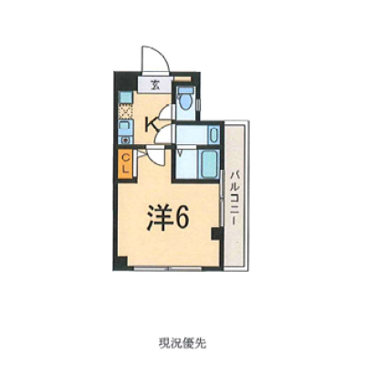 フィオーレ三軒茶屋の間取り図