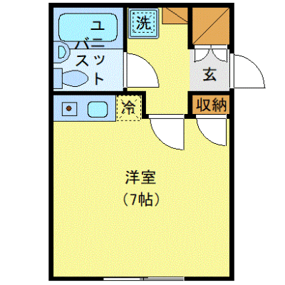 OneLife長野権藤駅前＜TYPE2＞【★1R・権堂駅 徒歩2分！】の間取り図