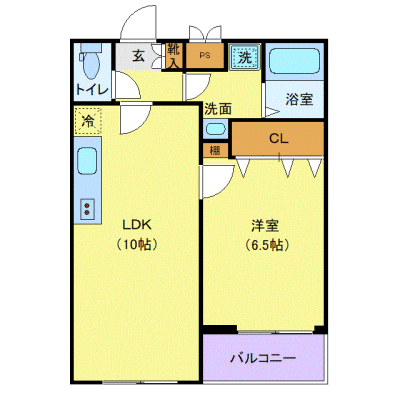 OneLife大宮EAST【★独立洗面・浴室乾燥付！】の間取り図