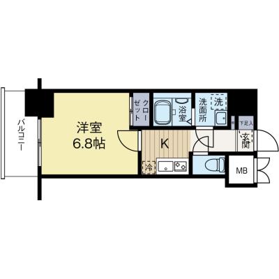 博多駅南1丁目マンション　「博多駅」徒歩10分の好立地★周辺施設も充実！長期契約値引あり◎の間取り図
