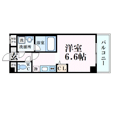 OneLife武庫之荘エール【★オートロック・独立洗面台・バストイレ別】の間取り図