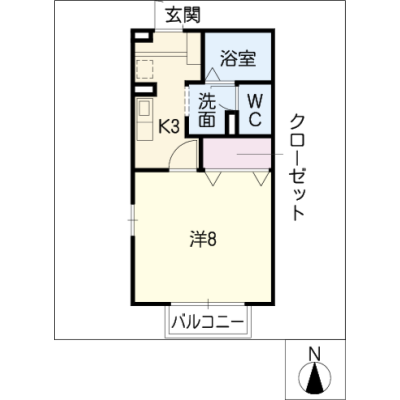 アルDEスリー南陽町　A103の間取り図