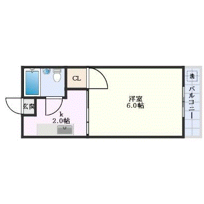 OneLife松山市ゼネラル【★３点ユニット】の間取り図