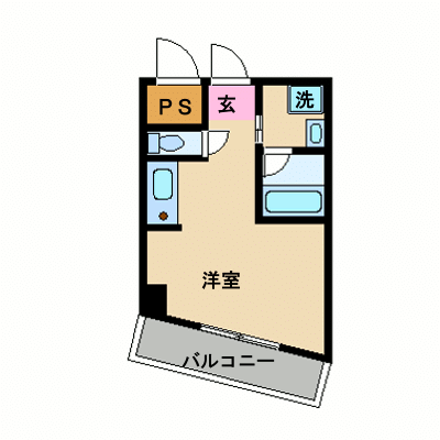 OneLife小倉駅EAST【★NET対応・独立洗面台】の間取り図