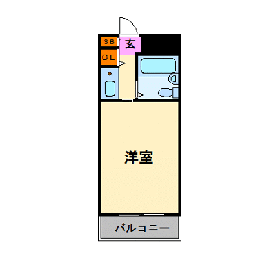 OneLife加古川ベルトピア【★オートロック・3点ユニットバス・コインランドリータイプ】の間取り図