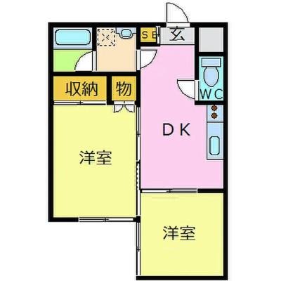 Oneupマンスリー幡ヶ谷・中野新橋【ペット飼育相談・お子様可・ドラム式洗濯機有・独立洗面台】の間取り図