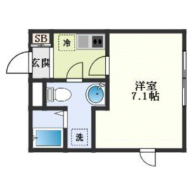 グッドステイ姫路駅南リュミエール※【ハイクラス・設備充実】の間取り図