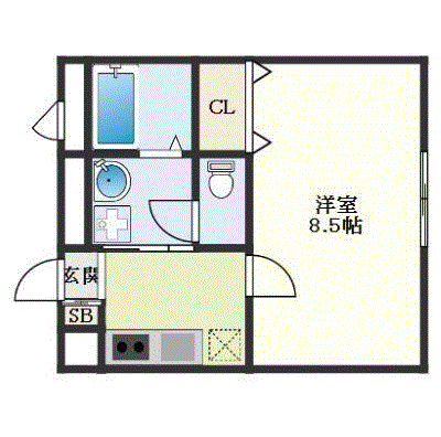 グッドステイ塚口駅北メルカート2※【ハイクラス・設備充実】の間取り図